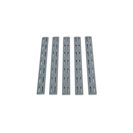 Panele ochronne do łoża w systemie KeyMod pięciopak BCM Rail Panel Kit 5.5 inch Five Pack Wolf Gray