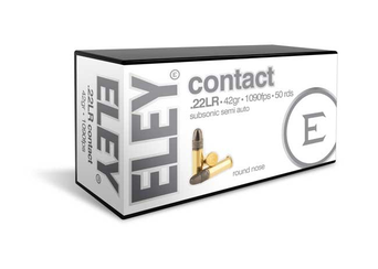 ELEY Contact 02300 .22LR SS 42gr 1090fps