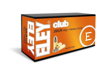 ELEY Club 02100 .22LR 40gr 1085fps